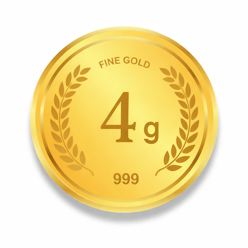 4 Gram 24K Gold Coin
