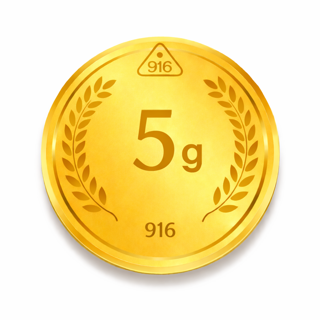 5 Gram 22K Gold Coin