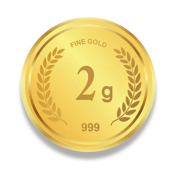 2 Gram 24K Gold Coin