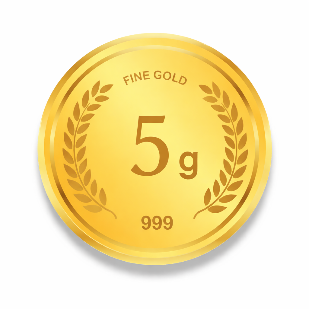 5 Gram 24K Gold Coin